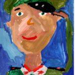 Янина Ева (8 лет) «Портрет солдата», гуашь, преподаватель Громыко О.Ю., Детская художественная школа № 2 г. Новосибирска