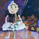 Басараб Юлия (7 лет) «Клоунесса», Гуашь, преподаватель Шаронова А.А., Линевская детская художественная школа